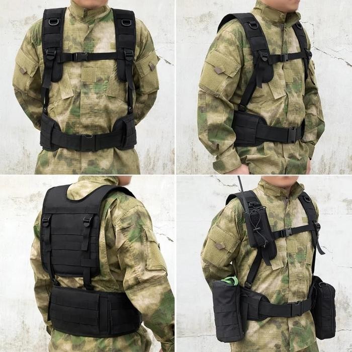 CS Padded Battle Molle Tactical Vest Belt With Comfortable Pads