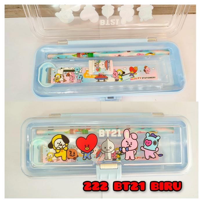 

Lucky Cat - 4In1 Set Stationery Tempat Sil Kotak Sil Sil Case Tempat Sil Mika Kotak Sil Mika 4In1