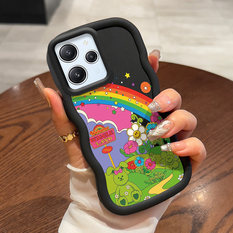 Casing Untuk Xiaomi Redmi 12 4G 12 5G 12C 11A Note 12R 5G POCO C55 Case Casing Daisy Pelangi HP Cesi