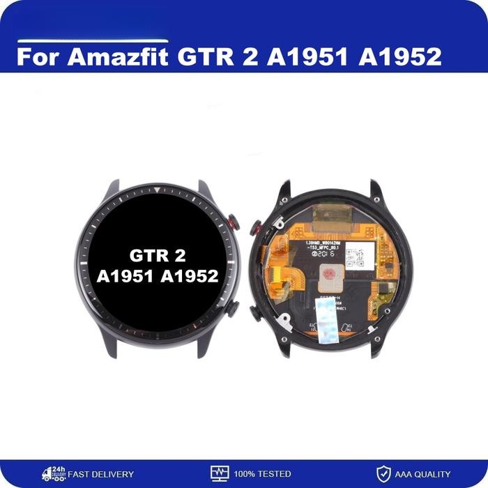 AMOLED For Amazfit GTR 2 A1951 A1952 LCD Display Touch Screen Digitizer Full Assembly With Frame For