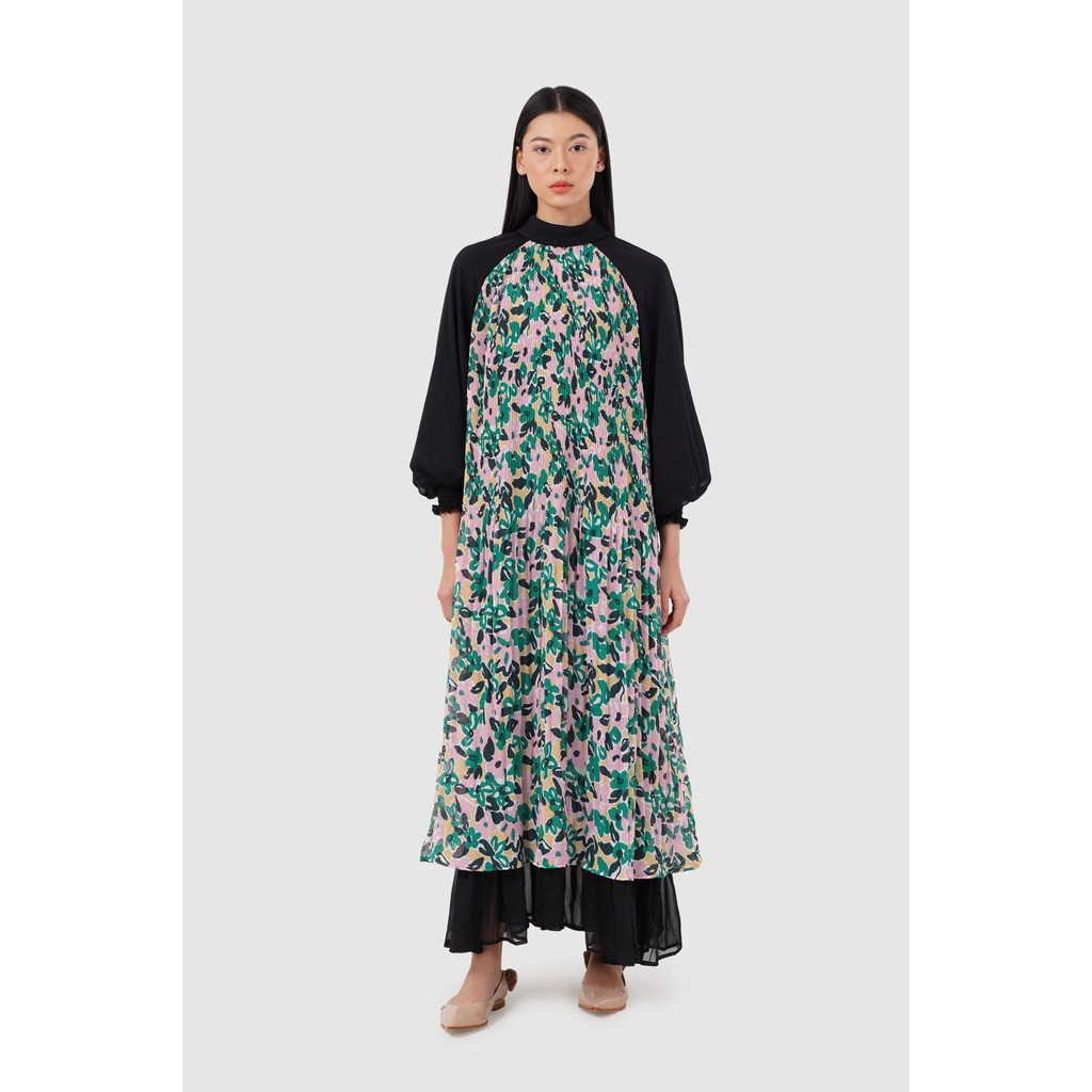 Benang Jarum - Avena Pleats Dress - Garden