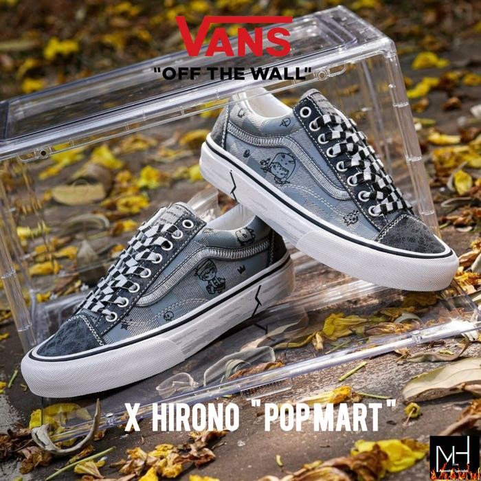 Vans Style 36 X Hirono " Pop Mart " Grey Original 100%