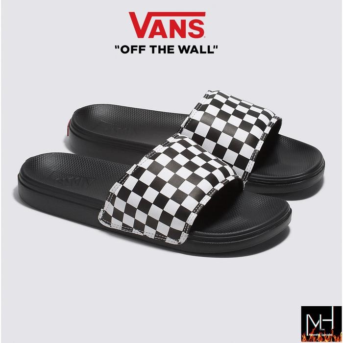 Vans Slide-on Sandal La Costa Checkerboard Black White Original 100%