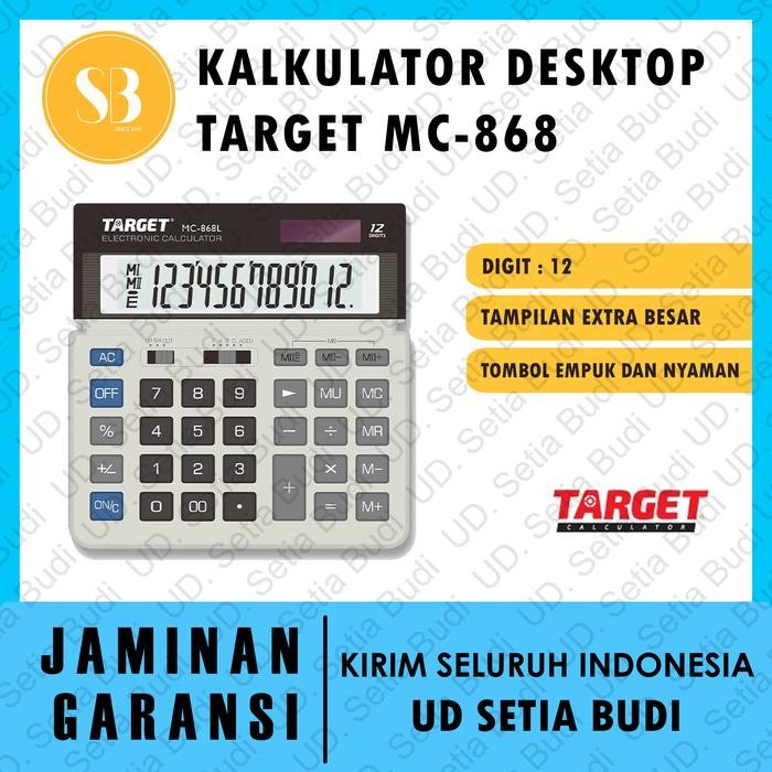 

Kalkulator Dekstop Target MC-868L Kalkulator Meja Dagang Target MC-868