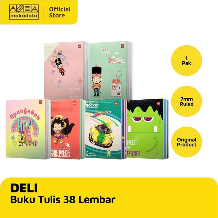 

BUKU TULIS DELI / BANYAK MOTIF 38 LEMBAR (1 PACK) MURAH