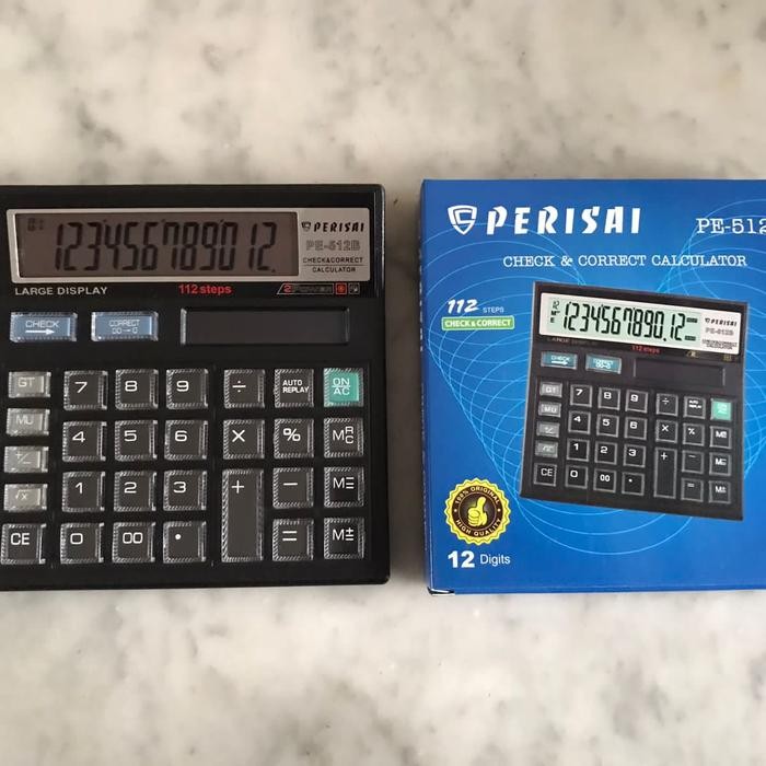 

Kalkulator Perisai PE-512B. 12Digit, Check Correct. Stationery kantor