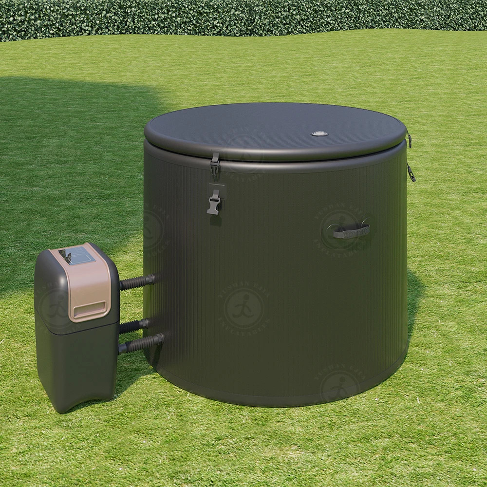 Portable Spa 1 Person Hot Tub Spa inflatable Jacuzzi Tub & Cold Plunge Tub Inflatable Ice Bath Tub