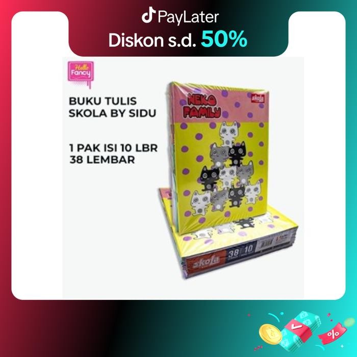 

Buku Tulis Merk SKOLA By Sinar Dunia 38 lembar isi 10 buku