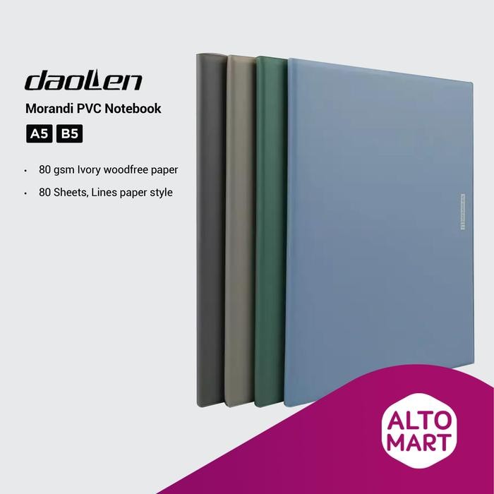 

DaoLen Morandi PVC Notebook A5 B5 Buku Catatan Warna Vintage Retro