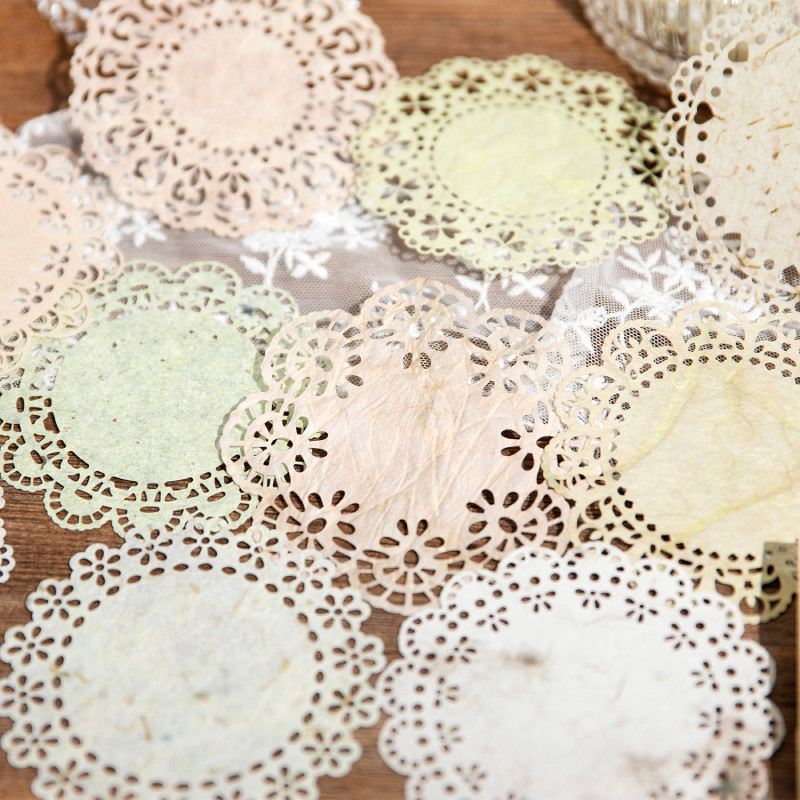 

TIANZI 20 pcs/lot INS lace material paper Decorative Scrapbooking Diary Album hand made Collage
