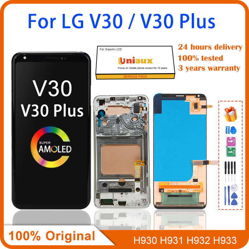 6.0" Original OLED For LG V30 V30 Plus LCD H930 H931 H932 VS996 US998 Display Touch screen Digitizer