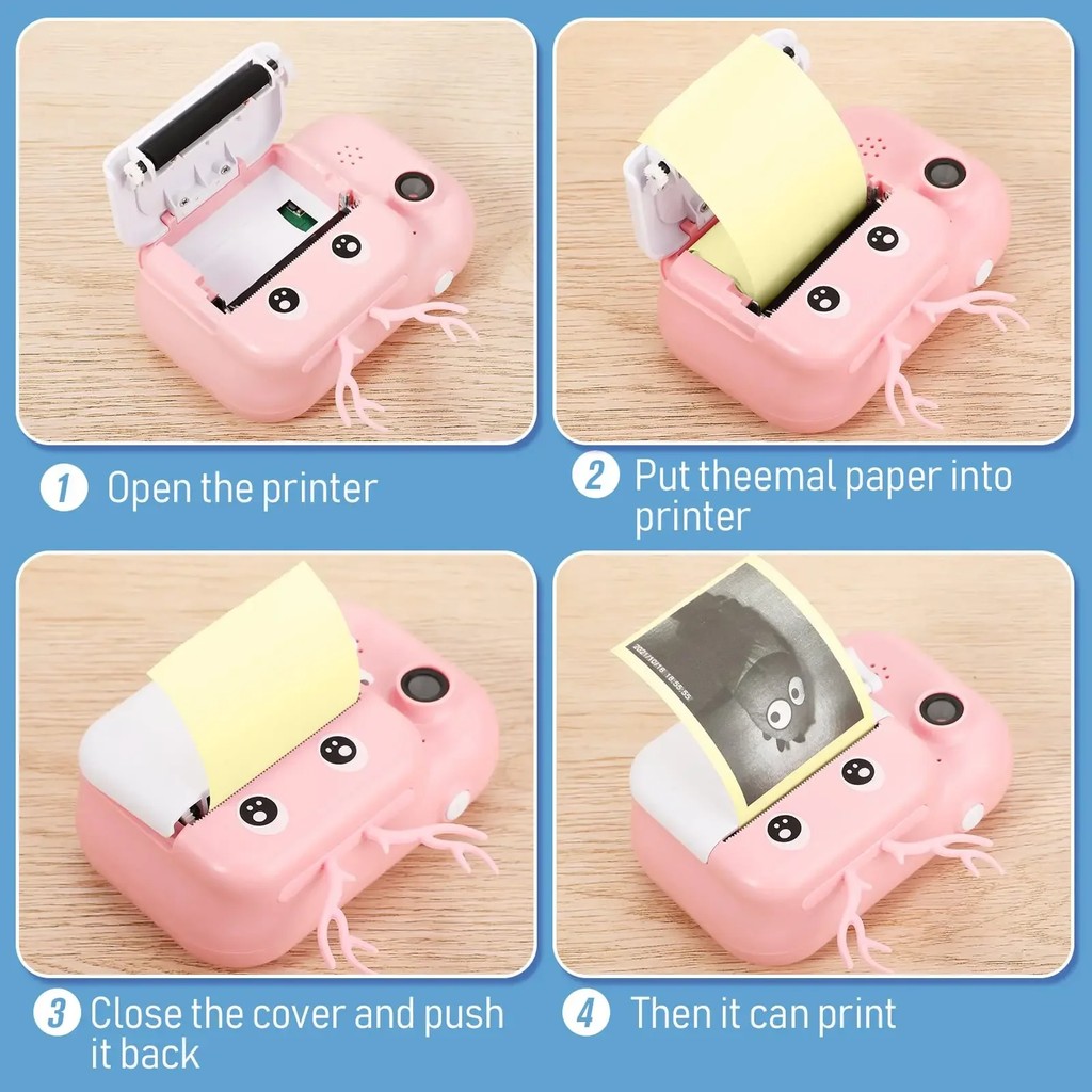 

Mini Printer Thermal Paper Rolls Portable DIY Color Sticker Label Paper Self-adhesive Paper For Home