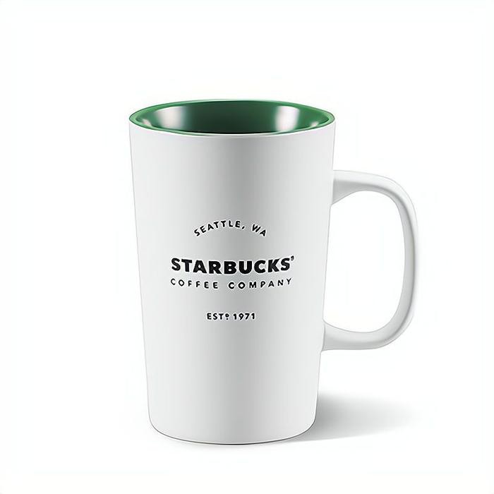 Mug Kopi Starbucks Coffee Cup Cangkir Gelas Keramik Porcelain 355ml