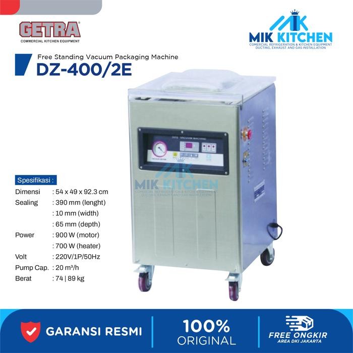 GETRA Portable Vacuum Packaging Free Standing DZ-400/2E / DZ 400 2E Kode 923