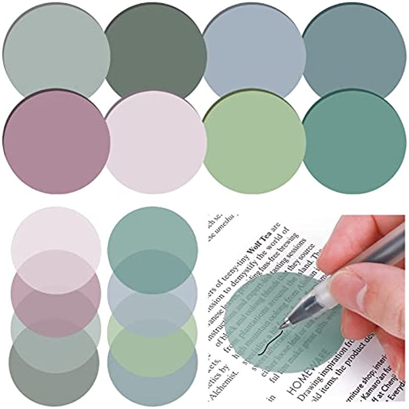 

2pcs/100Sheets Transparent Posted Sticky Note Pads Notepads PET To Do List Sticky Notes Memo Pad for