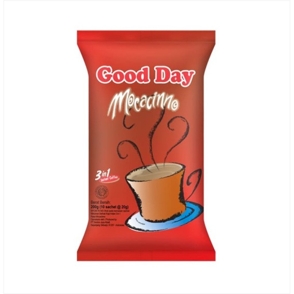 

Good Day Kopi Mocacinno 1 Bag Isi 10 x 20 gram