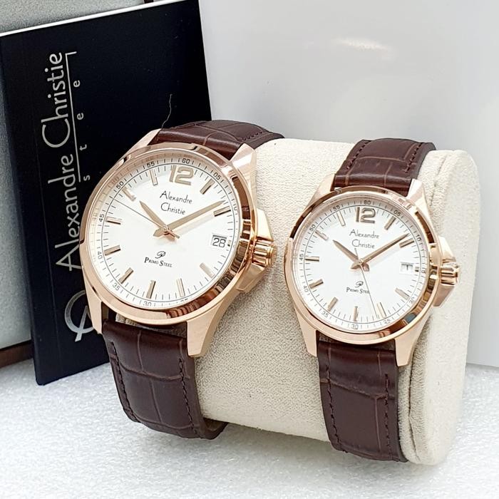 ALEXANDRE CHRISTIE AC 1008 / AC1008 - JAM TANGAN COUPLE ORIGINA