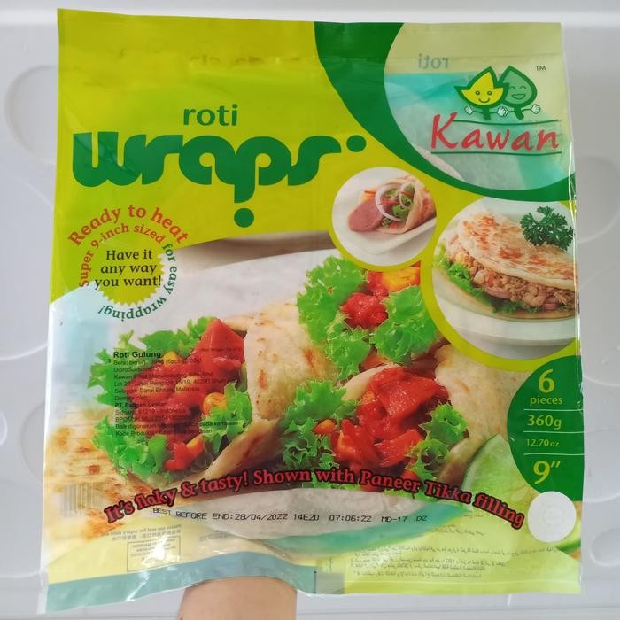 

New Kawan Food Roti Wrap isi 6 lembar 360 gram