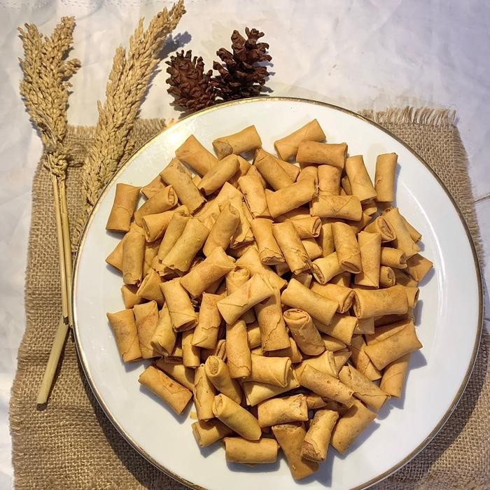 

New SUMPIA PREMIUM / SPRING ROLL ISI ABON UDANG RASA GURIH DAN RENYAH KEMASAN 500 GRAM Cemilan