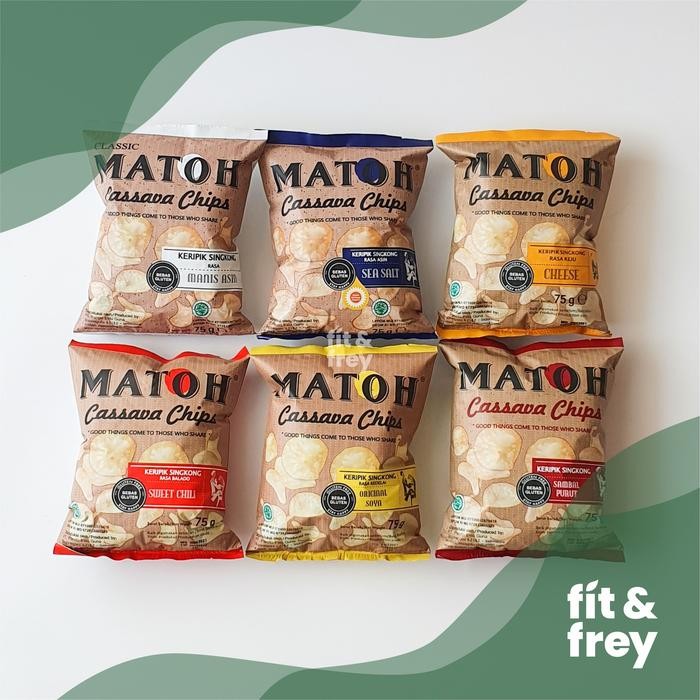 

New MATOH Cassava Chips 75g - Keripik Singkong No MSG - Gluten Free