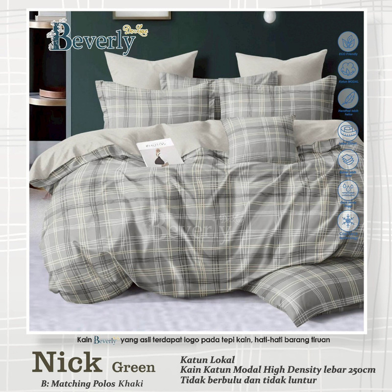 Bedcover & Sprei Premium Katun BEVERLY Motif Nickgreen