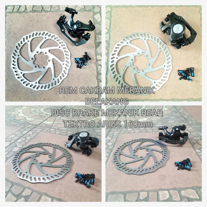 REM CAKRAM MEKANIK - DISC BRAKE MEKANIK TEKTRO ARIES 160mm sparepart sepeda termurah