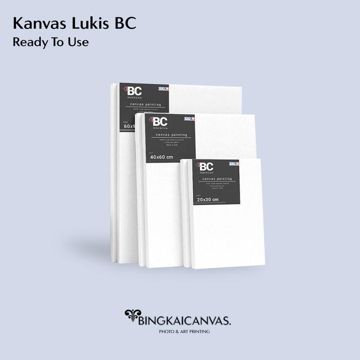 

Kanvas lukis + spanram (berbagai macam ukuran) / Kanvas lukis BC