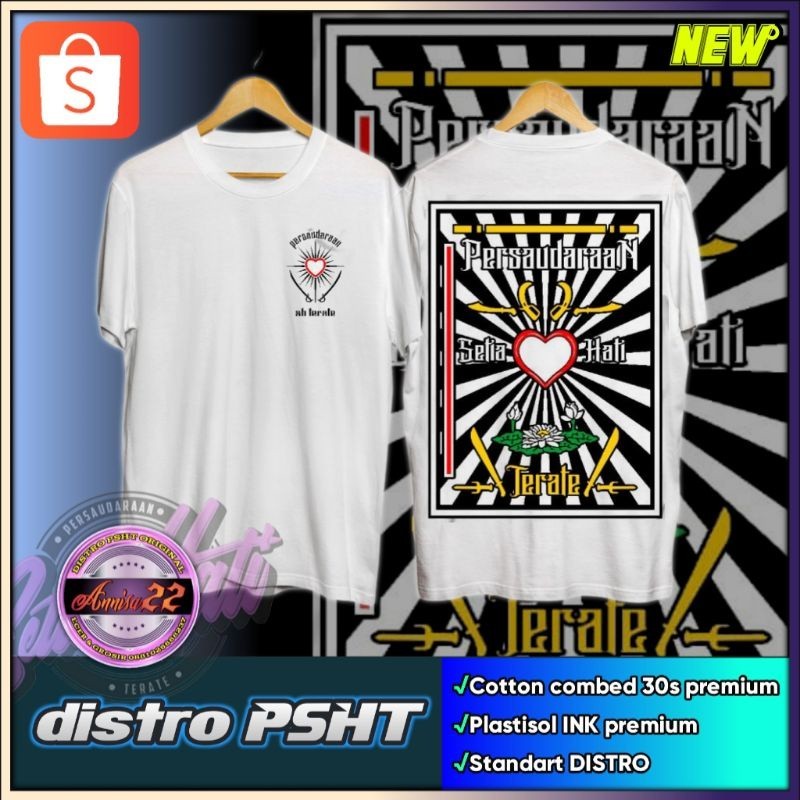 Ori KAOS BOR PSHT PUTIH ELEGAN (KODE A1) PANJANG
