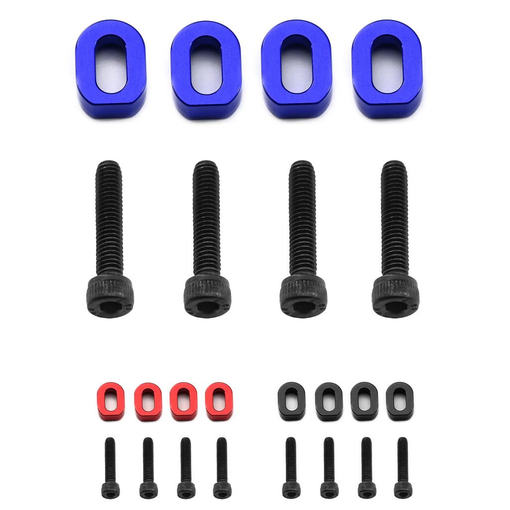 IMPORT 4PCS Metal Motor Mount Washers Shims 7759 7759R for Traxxas 1/5 X-MAXX 6S 8S 1/6 XRT 8S RC