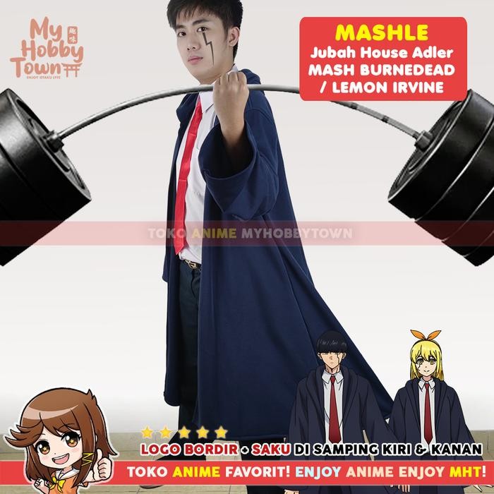 JUBAH COSPLAY ANIME MASHLE JAKET HOODIE HOUSE ADLER MASH BURNEDEAD LEMON IRVINE FINN AMES LANCE