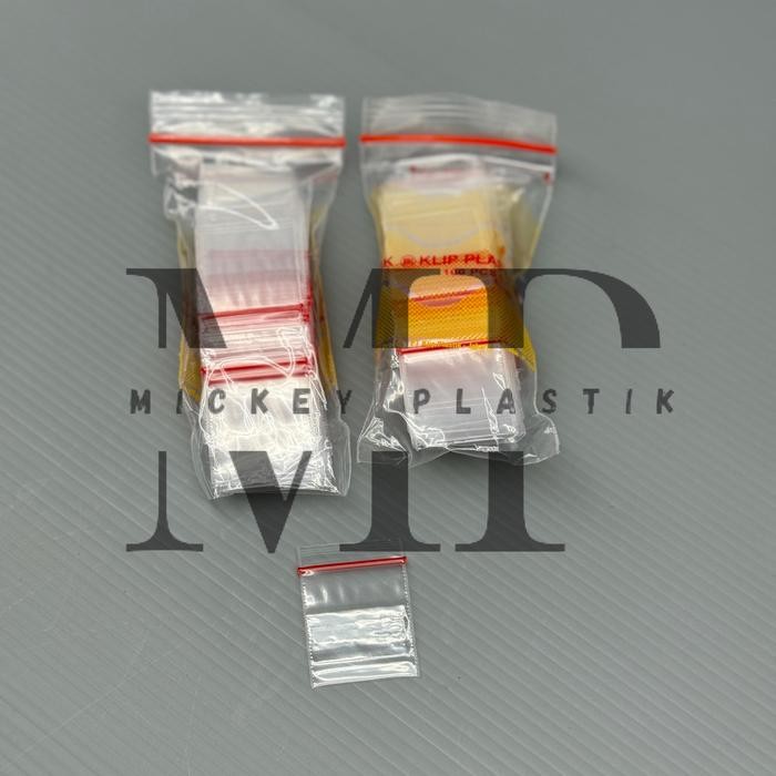 ISI 100 PCS / PLASTIK KLIP KECIL 2,5x3,5 CM / PLASTIK PE KLIP ZIPLOCK OBAT EMAS KANCING Kode 672