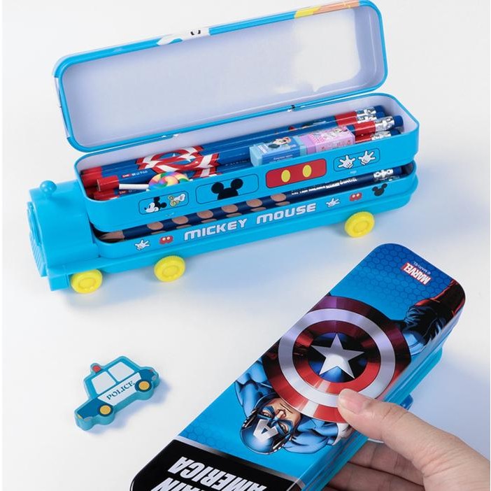 

Tempat Pensil Kotak Pensil Bus Double Decker Metal Series Unik Lucu Alat Multifungsi Sekolah