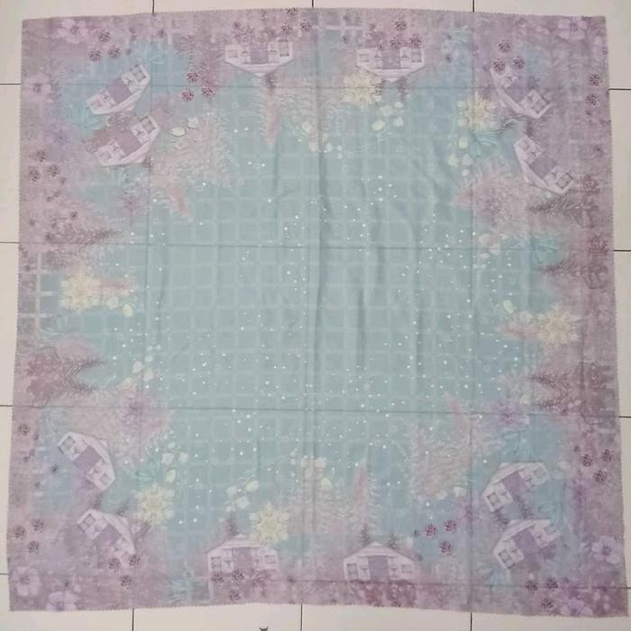 (Allthebest) Hijab Segiempat Motif Seri Warna Biru/Blue/Blue Sky/Navy