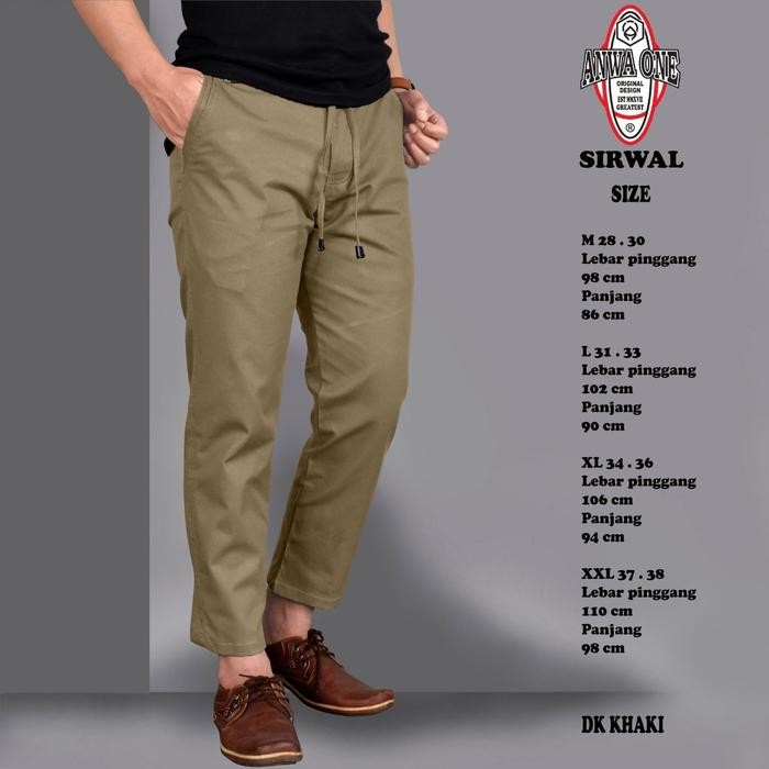 (Allthebest) celana chinos Sirwal muslim pria/celana sirwal premium Anwa One