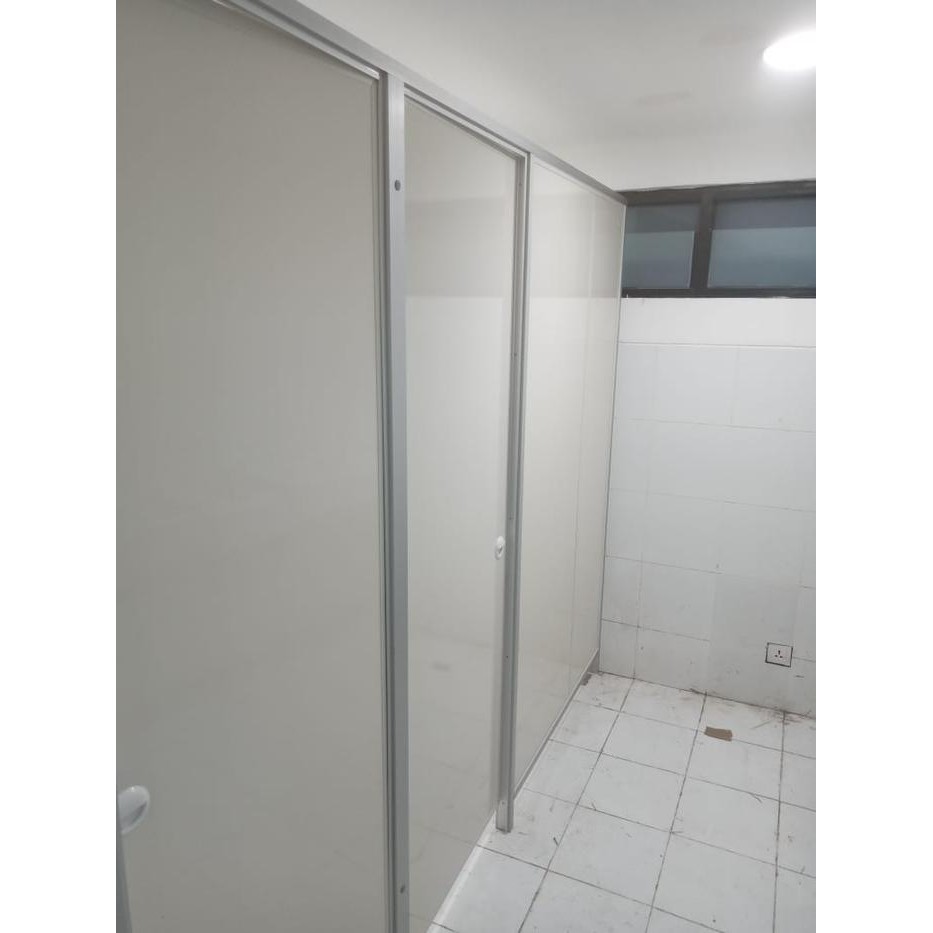 PARTISI TOILET KUBIKAL PVC ALUMINIUM PESANAN PAK ANDI