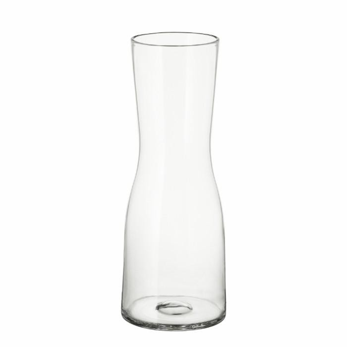 Vas Bunga Kaca Bening Cantik Modern Tinggi 30cm