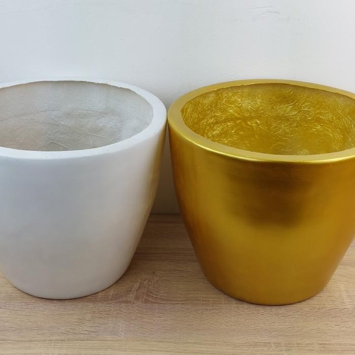 Pot vas bunga fiber besar dekorasi