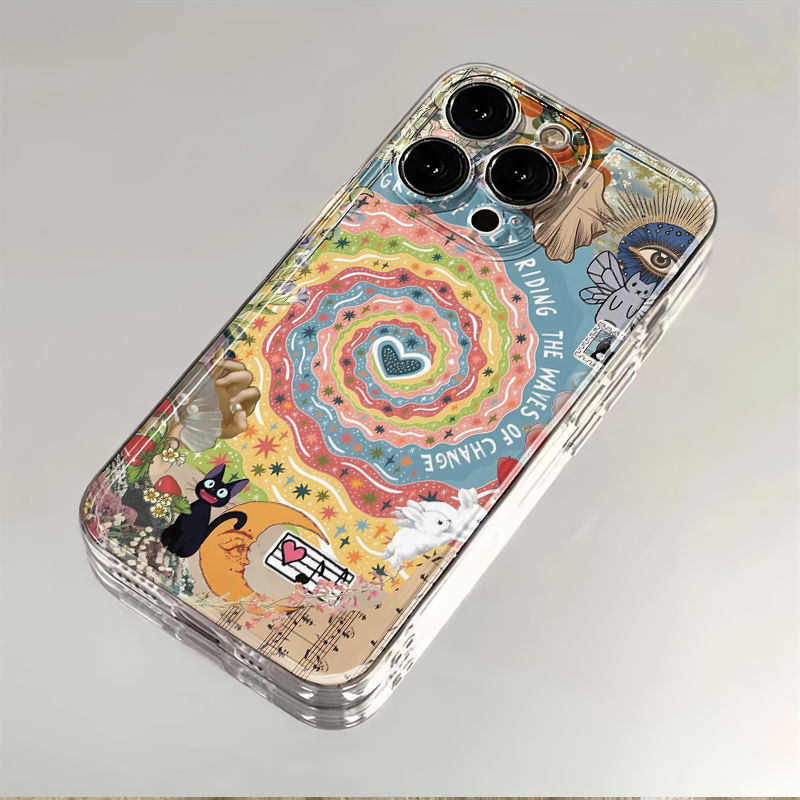 Colored Kuning Krem Vortex Of Love Case Hp Xiaomi F7 C85 F7 Ultra X7 Pro 5G F7 Pro 15 Ultra F5 F6 M4