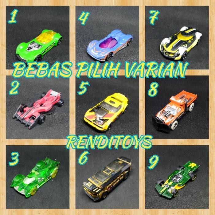 Mainan HOT WHEELS second Brand Original Mattel Bekas Balap Exrace
