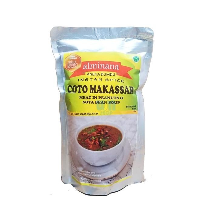 

ASLI Bumbu Coto Instan Makassar Alminana 80 g Oleh Oleh Khas Sulawesi Selatan READY STOCK