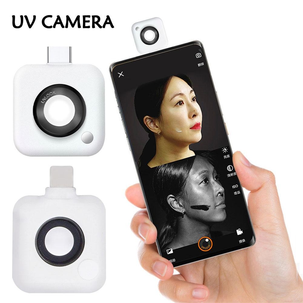UV Camera for Sunscreen Test Portable UV Camera for Facial Sun Protection and Makeup Removal
