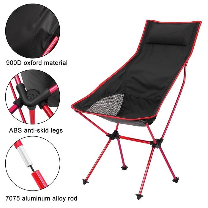 Kursi Lipat Outdoor Portable Jumbo - Folding Chair Piknik Ing
