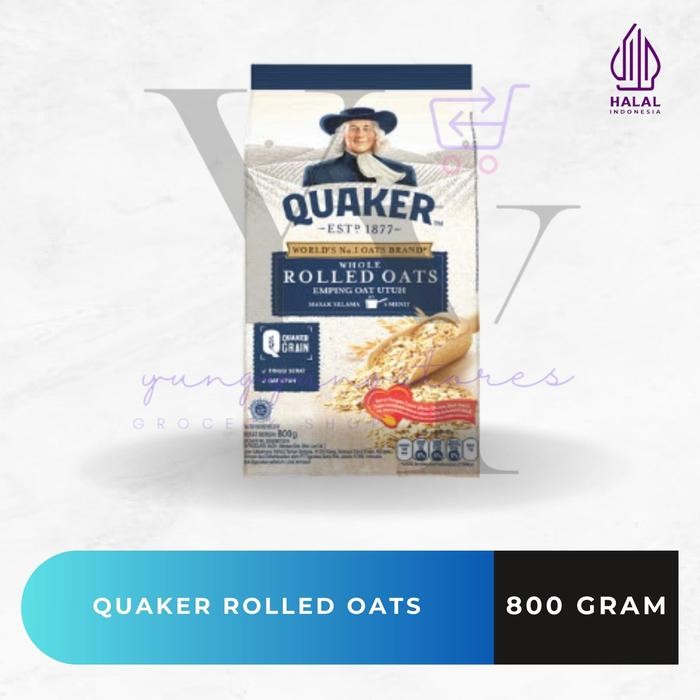 

Quaker Rolled Oats / Oatmeal Emping Oat Utuh 800 gram