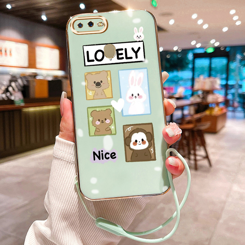 Casing Hp Untuk OPPO A7 A5s A12 A12s A11k Case Casing pola Binatang lucu Kesing HP Cesing Silikon So