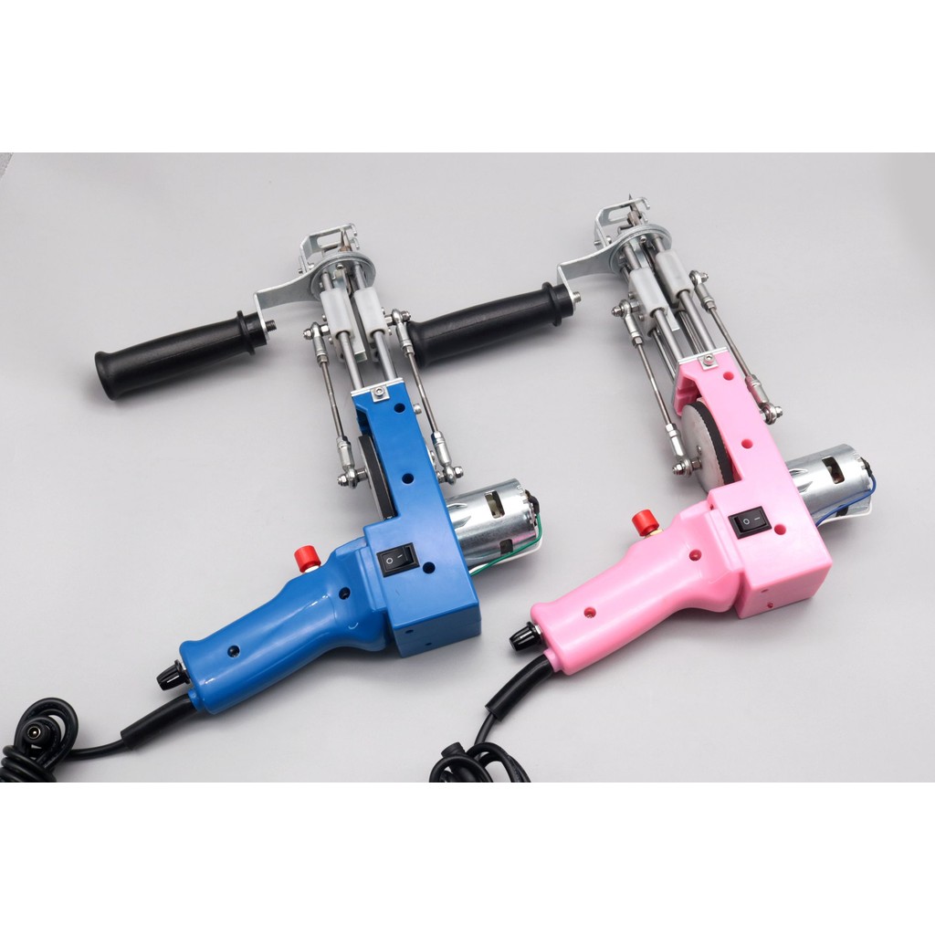 Electric Carpet Weaving Knitting Machine 2 In 1 Tufting Gun, Cut Pile Loop Pile carpet tufting gun