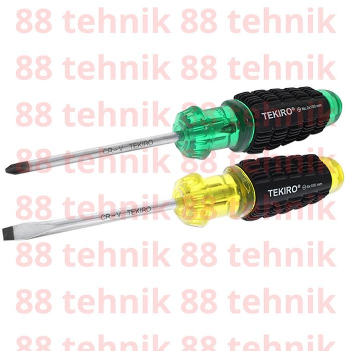 TEKIRO OBENG GAGANG KARET 6MM ORIGINAL TEKIRO - OBENG PLUS OBENG MIN ORIGINAL TEKIRO