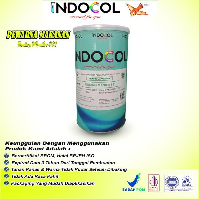 

Pewarna Makanan INDOCOL KUNING MANILA 821 (MANILA YELLOW)