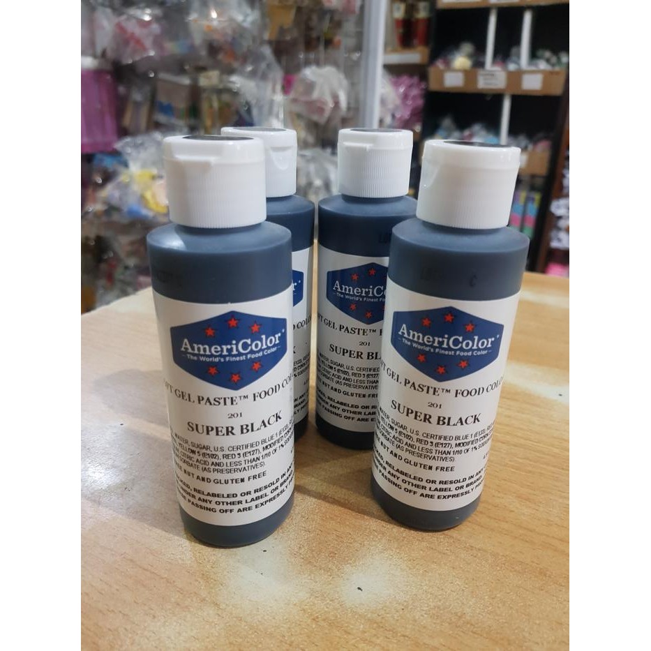 

Americolor 4.5oz super black 128gr / pewarna soft gel