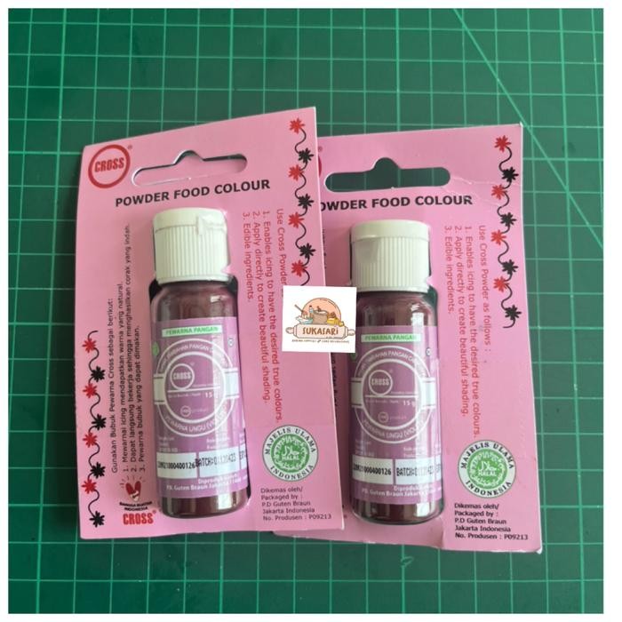 

Cross food coloring powder Violet ungu Purple 15gr pewarna bubuk