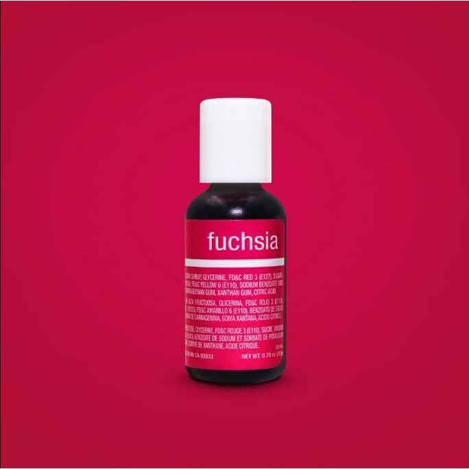 

Fuchsia Fuschia Chefmaster Liqua-Gel Food Coloring 20 ml